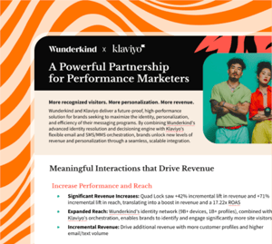 Klaviyo Data Sheet